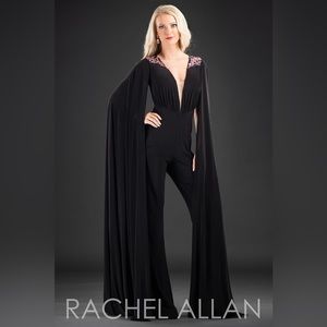 Rachel Allan Pageant Black Jumpsuit